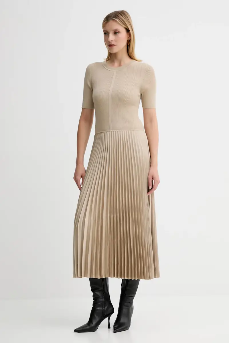 vestito colore blu 50535658 Beige miniatura 2