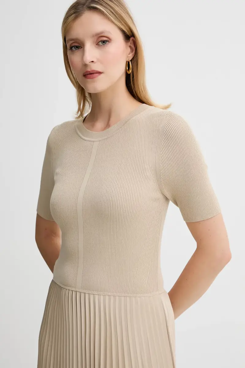 vestito colore blu 50535658 Beige miniatura 4