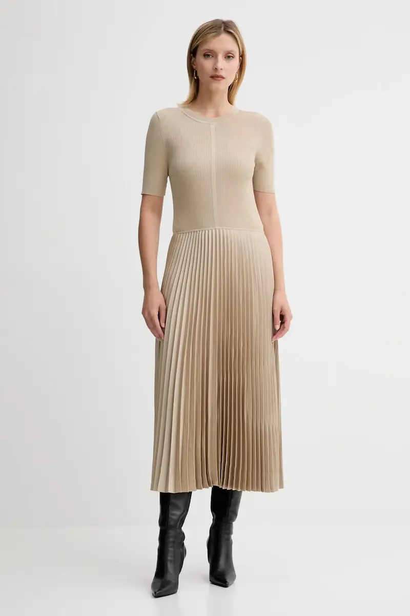 vestito colore blu 50535658 Beige