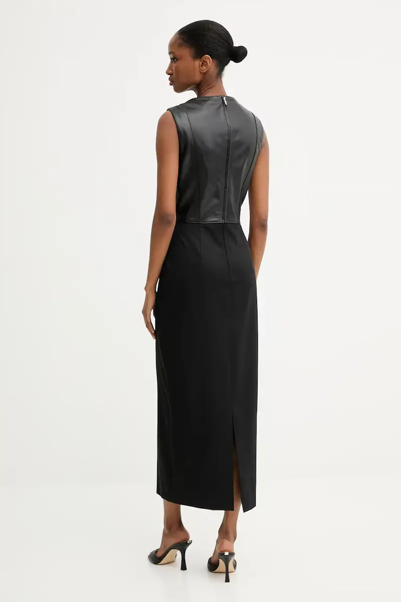 vestito con aggiunta di lana colore nero 50543504 miniatura 3