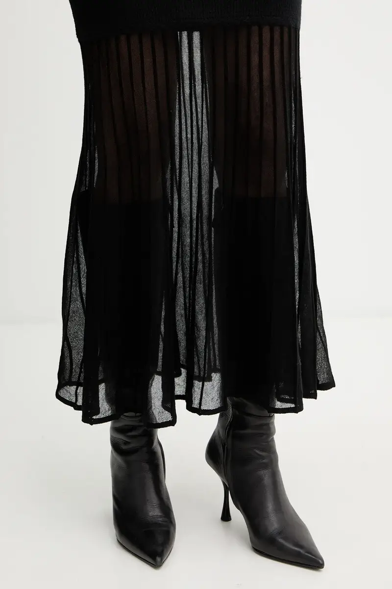 vestito con lana colore nero 50550771 miniatura 5