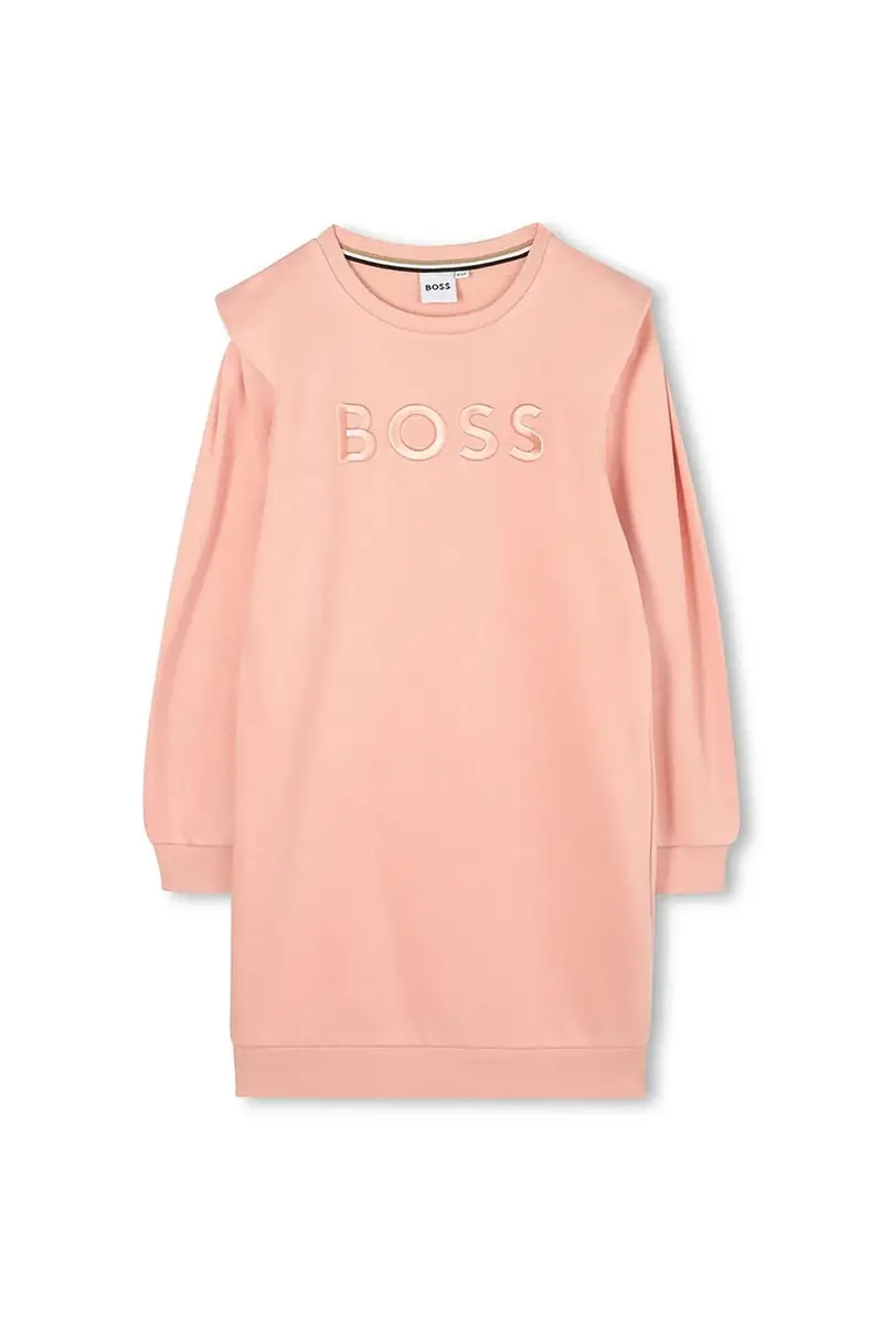 vestito di cotone per bambini colore arancione J52409 miniatura 2