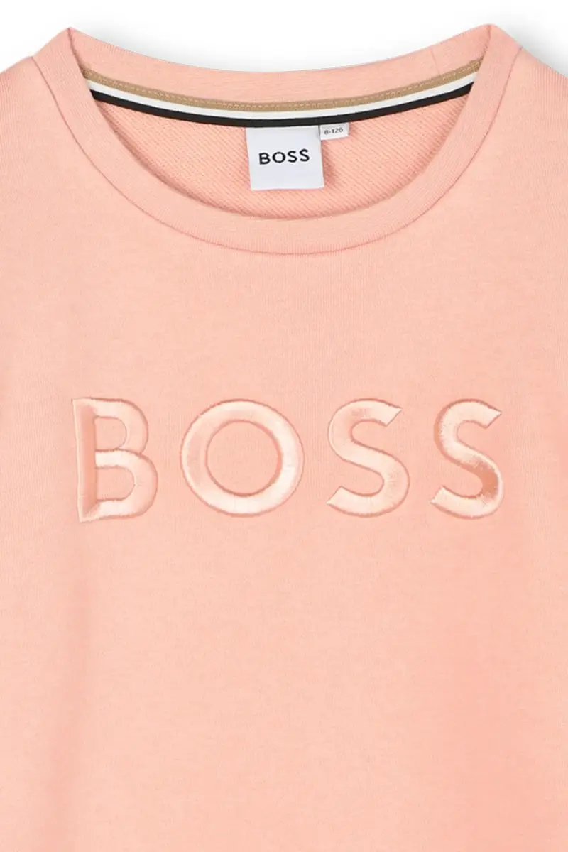 vestito di cotone per bambini colore arancione J52409 miniatura 4