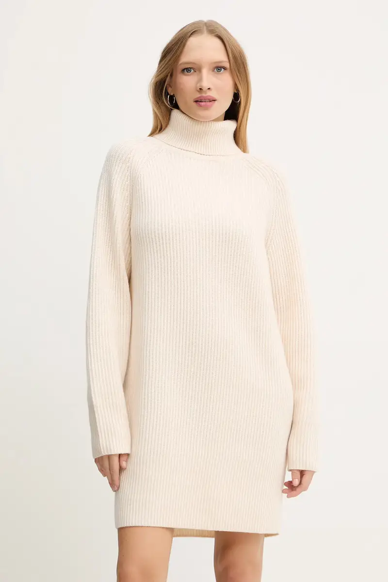 vestito in lana colore beige 50548795