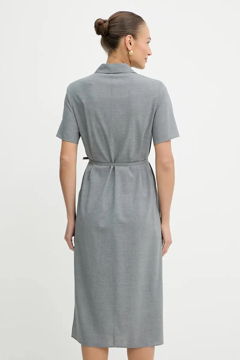 vestito in lana colore grigio 50541988 miniatura 3