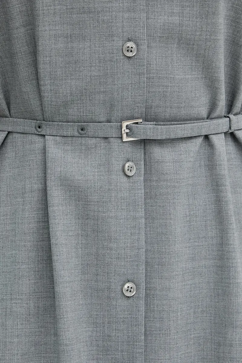 vestito in lana colore grigio 50541988 miniatura 5