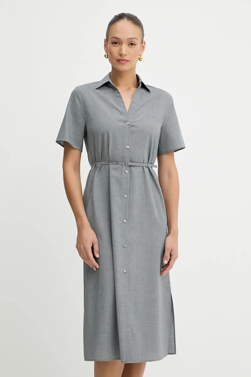 vestito in lana colore grigio 50541988