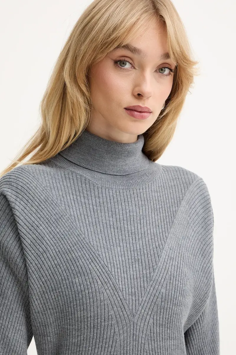 vestito in lana colore grigio 50548520 miniatura 4