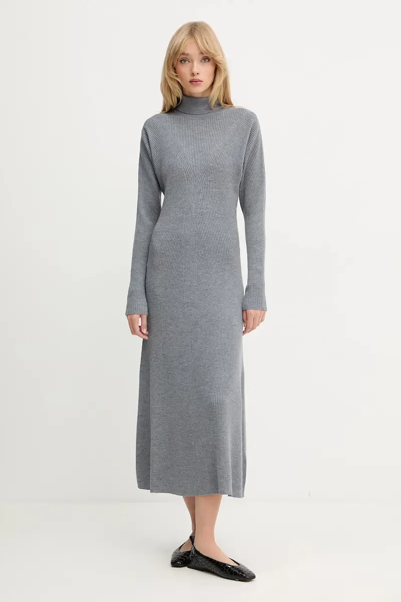 vestito in lana colore grigio 50548520