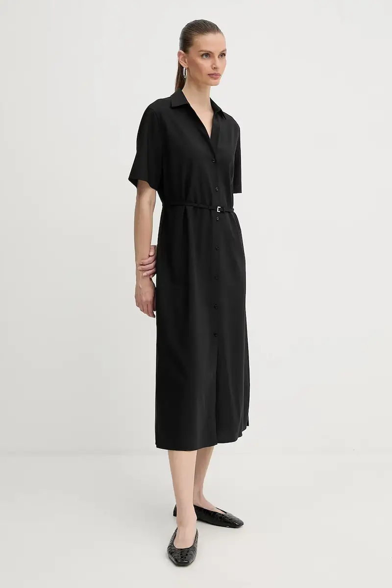 vestito in lana colore nero 50546632 miniatura 3