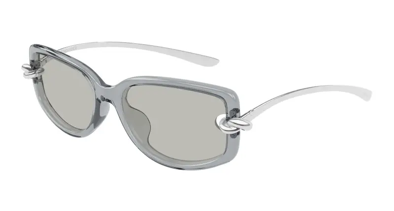 Donna Bottega Veneta BV1440SA 004 Occhiali da sole Bio-iniettato Grigio Grigio Geometrica