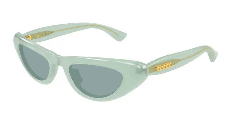 Donna Bottega Veneta BV1450S 003 Occhiali da sole Acetato Verde Verde Cat Eye