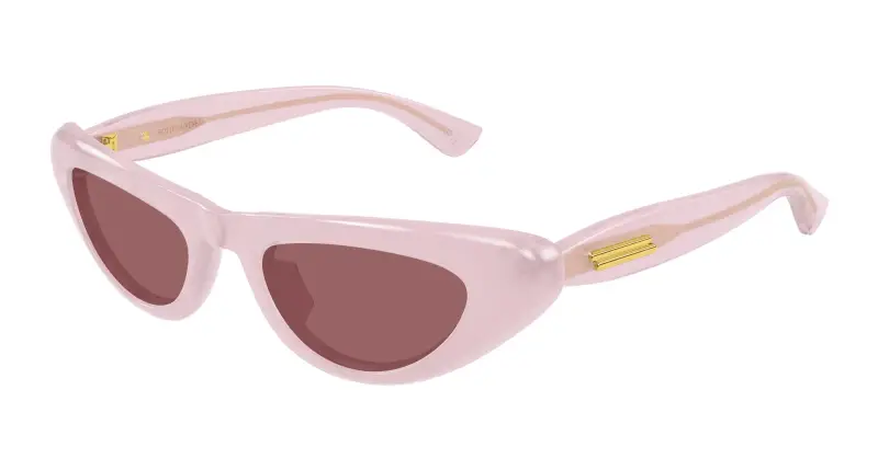 Donna Bottega Veneta BV1450S 004 Occhiali da sole Acetato Rosa Rosso Cat Eye
