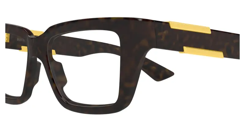 Donna Bottega Veneta BV1455O 002 Montature da vista Bio-iniettato Havana Trasparente Squadrata miniatura 3