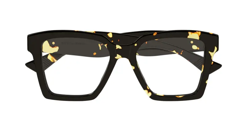 Donna Bottega Veneta BV1458O 002 Montature da vista Acetato Havana Trasparente Squadrata miniatura 2