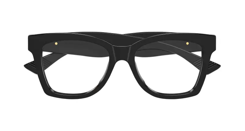 Donna Bottega Veneta BV1459O 001 Montature da vista Acetato Nero Trasparente Farfalla miniatura 2