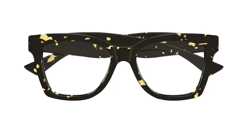 Donna Bottega Veneta BV1459O 002 Montature da vista Acetato Havana Trasparente Farfalla miniatura 2