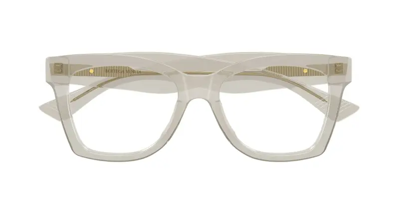 Donna Bottega Veneta BV1459O 003 Montature da vista Acetato Beige Trasparente Farfalla miniatura 2