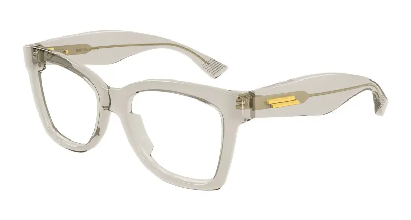 Donna Bottega Veneta BV1459O 003 Montature da vista Acetato Beige Trasparente Farfalla