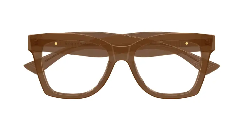 Donna Bottega Veneta BV1459O 004 Montature da vista Acetato Marrone Trasparente Farfalla miniatura 2