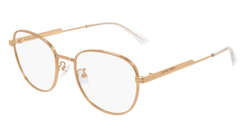 Bottega Veneta Donna BV1044O 001 Montature da vista Metallo Oro Farfalla