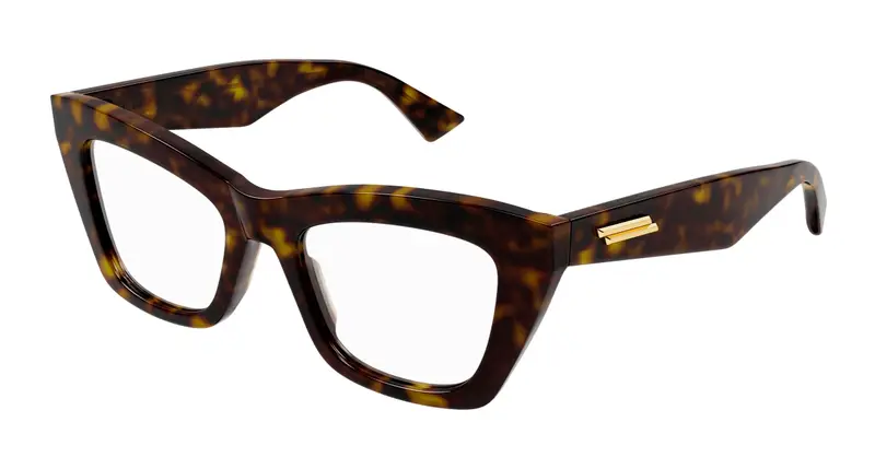 Bottega Veneta Donna BV1215O 002 Montature da vista Acetato Havana  Cat Eye