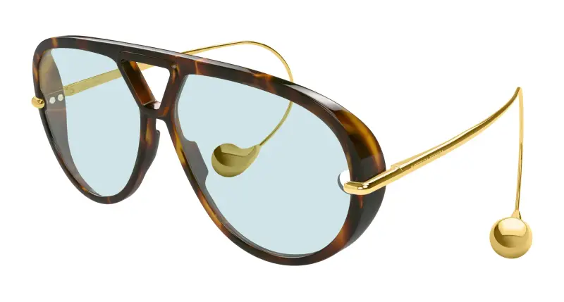 Bottega Veneta Occhiali da sole Donna Verde 2472266