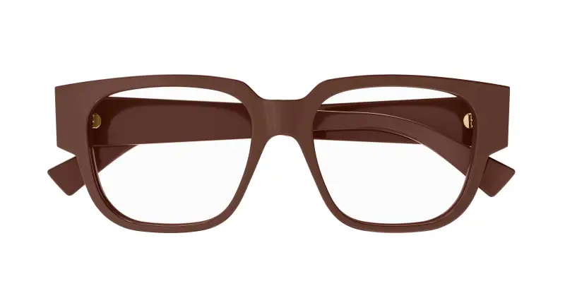 Donna BV1289O 003 Montature da vista Acetato Bordeaux Trasparente Squadrata miniatura 2