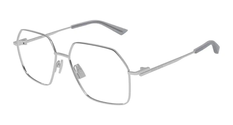 Bottega Veneta Donna BV1332O 005 Montature da vista Metallo Argento Trasparente Squadrata