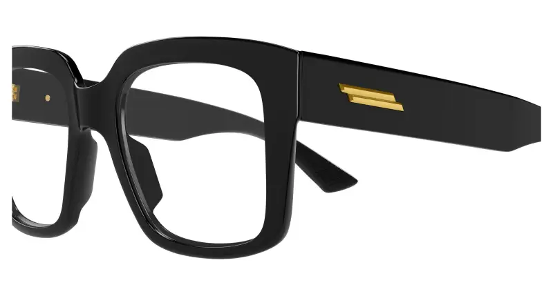 Donna BV1409O 001 Montature da vista Acetato Nero Trasparente Squadrata miniatura 3