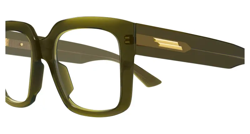 Donna BV1409O 003 Montature da vista Acetato Verde Trasparente Squadrata miniatura 3