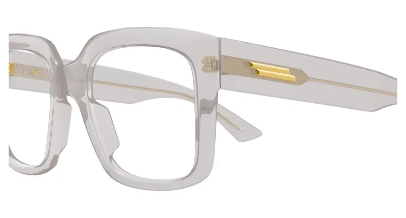 Donna BV1409O 004 Montature da vista Acetato Grigio Trasparente Squadrata miniatura 3