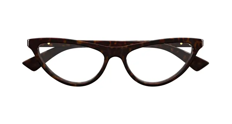 Donna BV1416O 002 Montature da vista Acetato Havana Trasparente Cat Eye miniatura 2