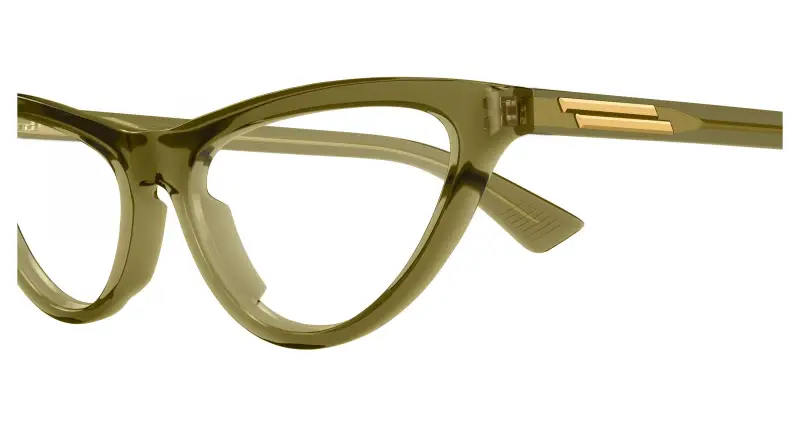 Donna BV1416O 003 Montature da vista Acetato Verde Trasparente Cat Eye miniatura 3