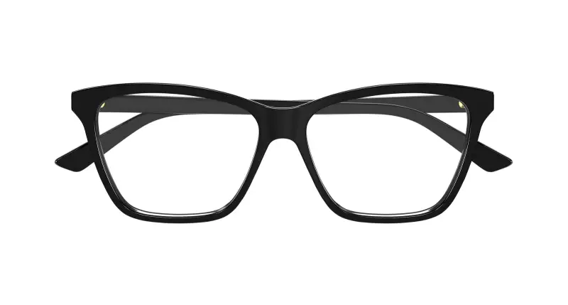 Donna BV1421O 001 Montature da vista Acetato Nero Trasparente Farfalla miniatura 2