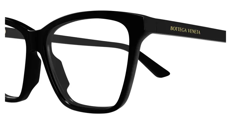 Donna BV1421O 001 Montature da vista Acetato Nero Trasparente Farfalla miniatura 3