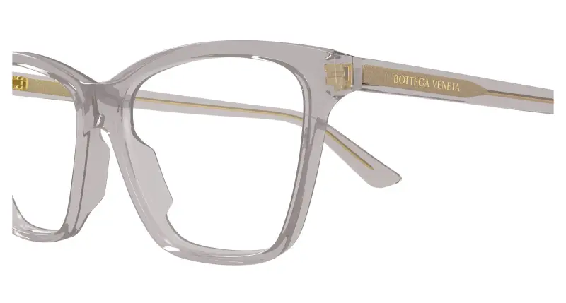 Donna BV1421O 003 Montature da vista Acetato Grigio Trasparente Farfalla miniatura 3