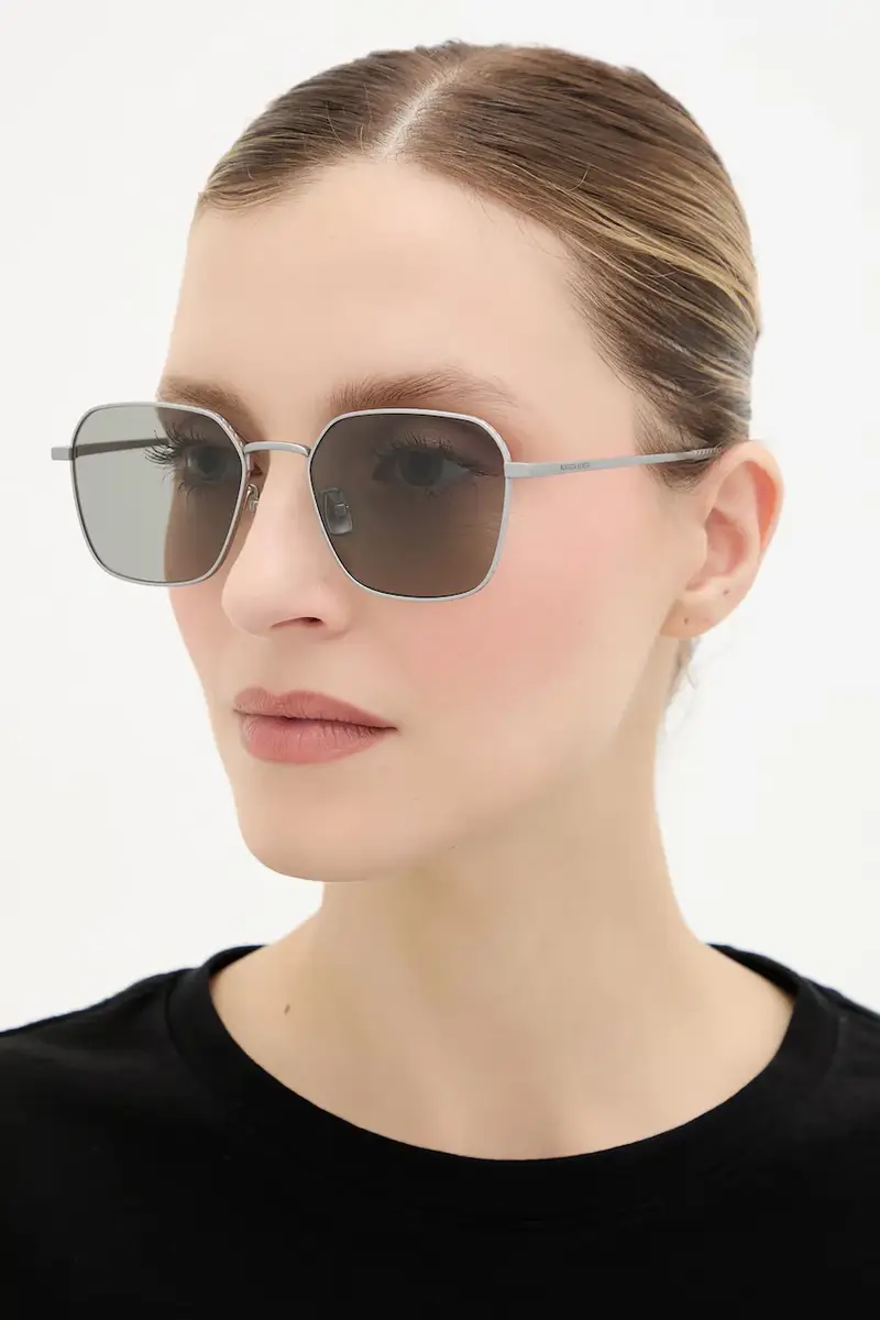 occhiali da sole colore argento BV1422SA miniatura 3