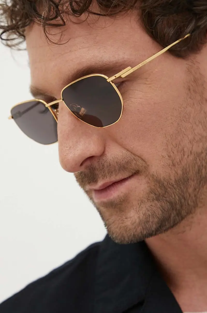 occhiali da sole colore oro BV1301S miniatura 2