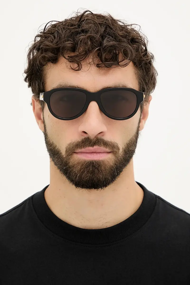 Bottega Veneta Occhiali da sole Uomo Nero 3776926 miniatura 5