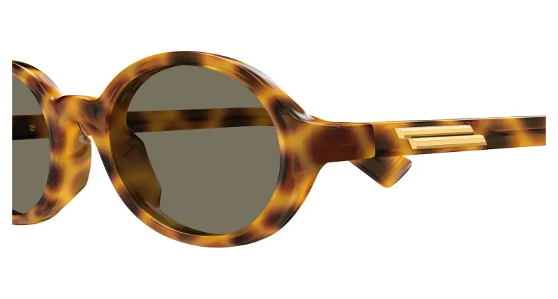 Unisex Bottega Veneta BV1388S 006 Occhiali da sole Acetato Havana Marrone Rotonda miniatura 3