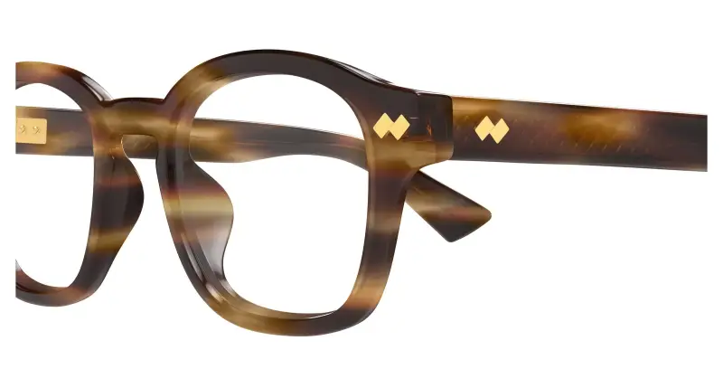 Unisex Bottega Veneta BV1445OA 002 Montature da vista Acetato Havana Trasparente Rotonda miniatura 3