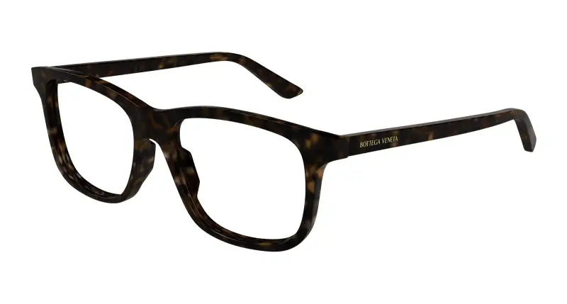 Unisex BV1316O 002 Montature da vista Acetato Havana Trasparente Squadrata