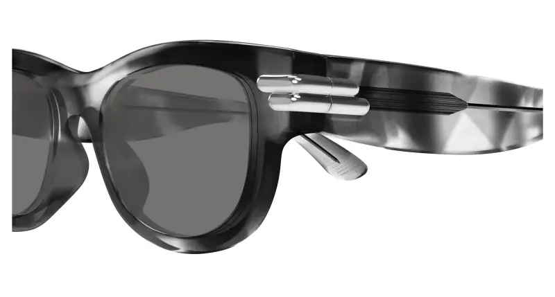 Unisex BV1323SK 002 Occhiali da sole Acetato Havana Grigio Squadrata miniatura 3