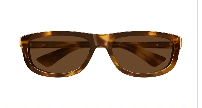 Unisex BV1327S 005 Occhiali da sole Acetato Havana Marrone Squadrata miniatura 2