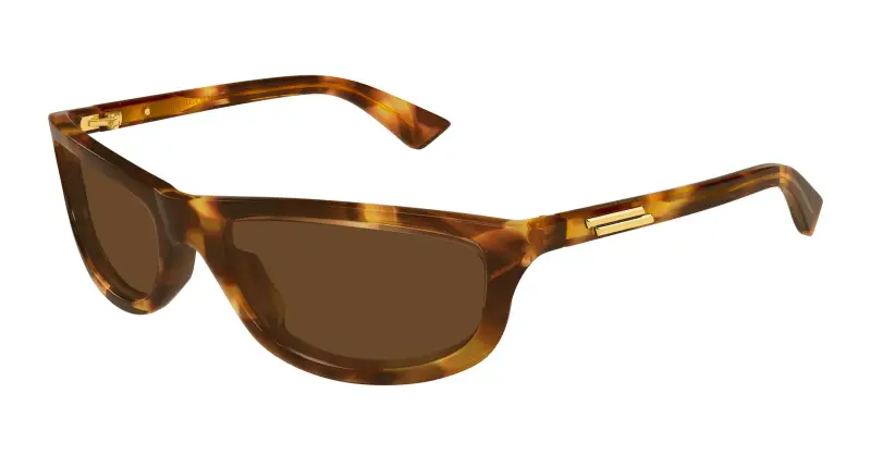 Unisex BV1327S 005 Occhiali da sole Acetato Havana Marrone Squadrata