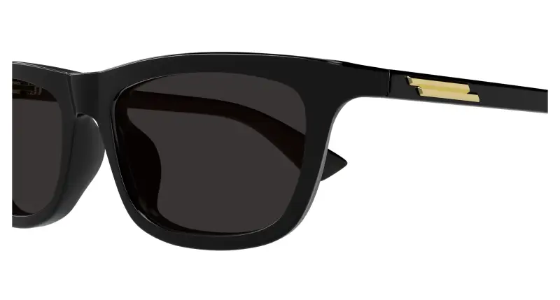 Unisex BV1328SA 001 Occhiali da sole Acetato Nero Grigio Squadrata miniatura 3