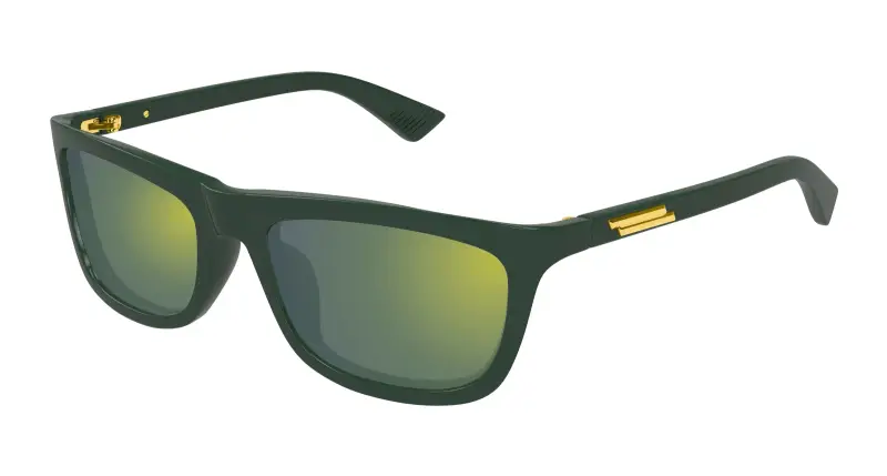 Unisex BV1328SA 003 Occhiali da sole Acetato Verde Verde Squadrata