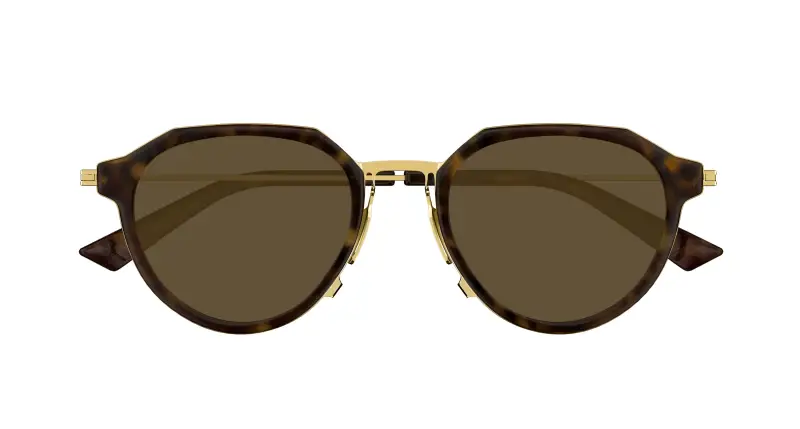 Unisex BV1331S 002 Occhiali da sole Acetato Havana Marrone Rotonda miniatura 2