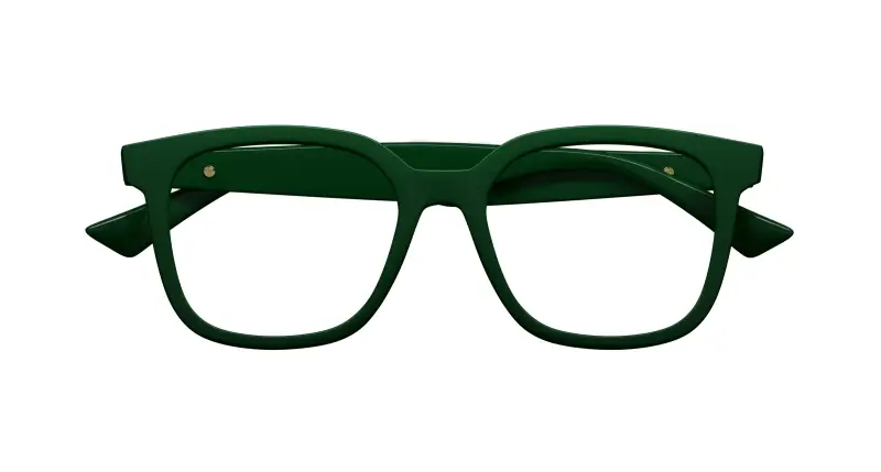 Unisex BV1334OA 003 Montature da vista Acetato Verde Trasparente Squadrata miniatura 2
